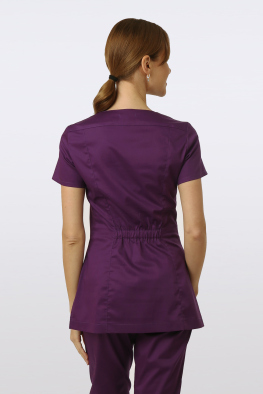 Женская хирургическая куртка "Эмилия" пурпурный