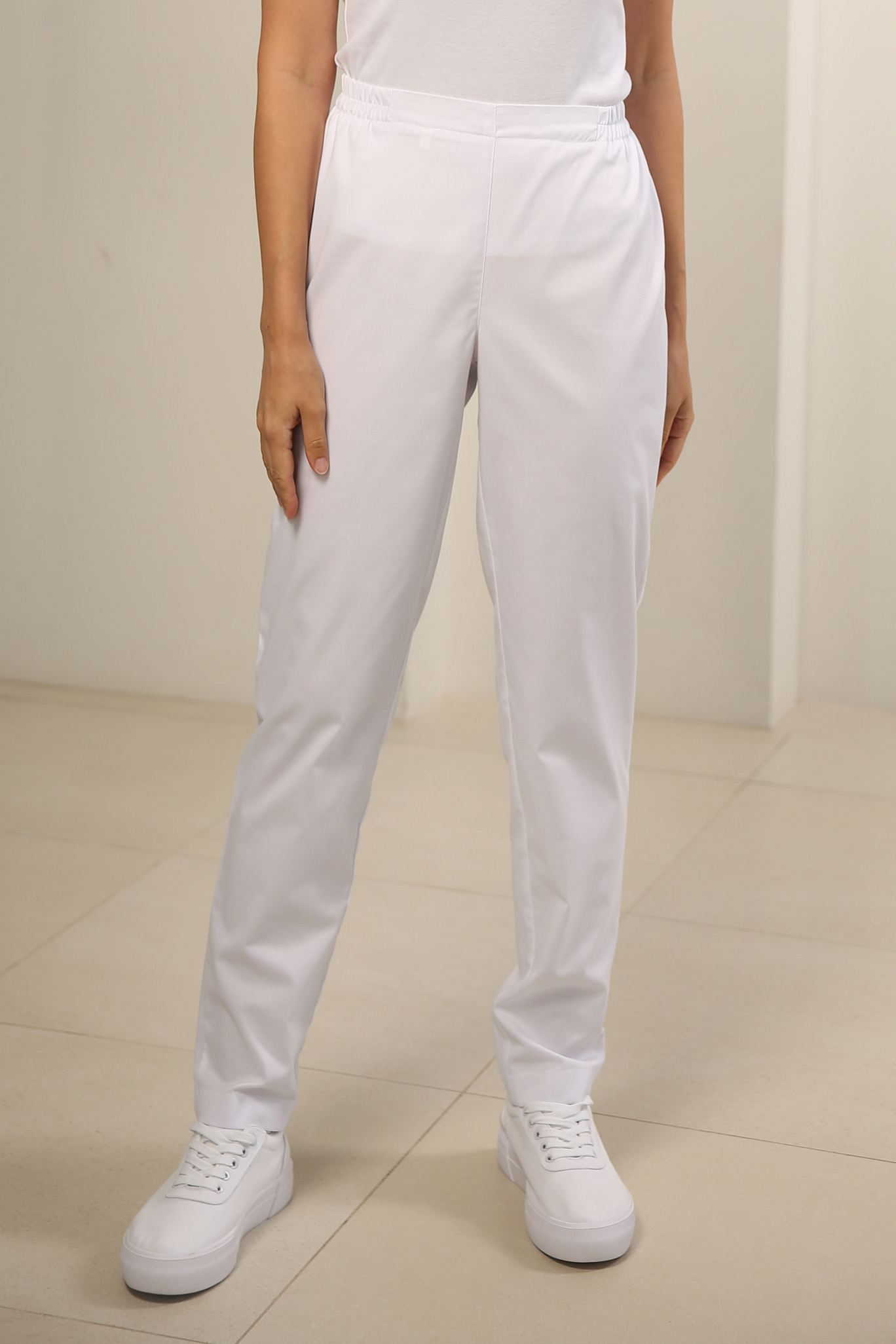 Женские медицинские брюки Б20 белые