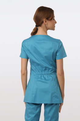 Женская хирургическая куртка "Эмилия" голубая луна