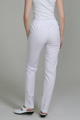 Женские медицинские брюки Б10 белые