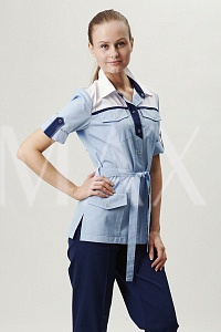 Женская медицинская куртка Елена (голубой)